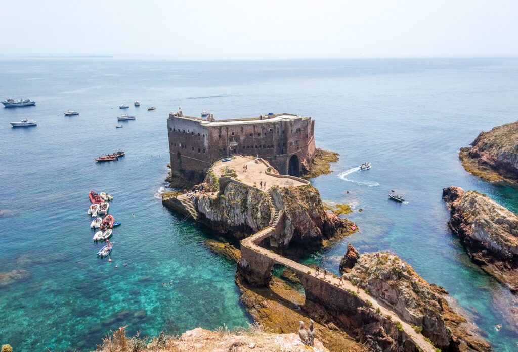 Natural reserve landscape on Berlengas Island, Portugal